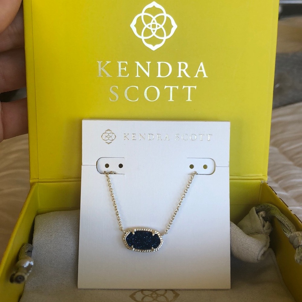 Navy blue brand new kendra scott necklace